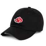 Casquette noir nuage rouge
