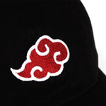 Casquette noir nuage rouge