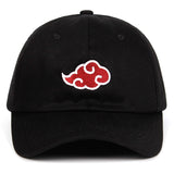 Casquette noir nuage rouge