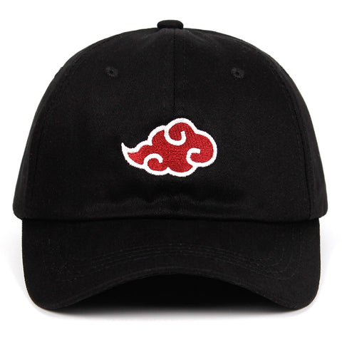Casquette noir nuage rouge