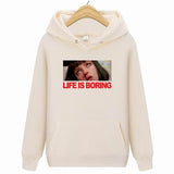 Hoodie "life is boring" (6 coloris)